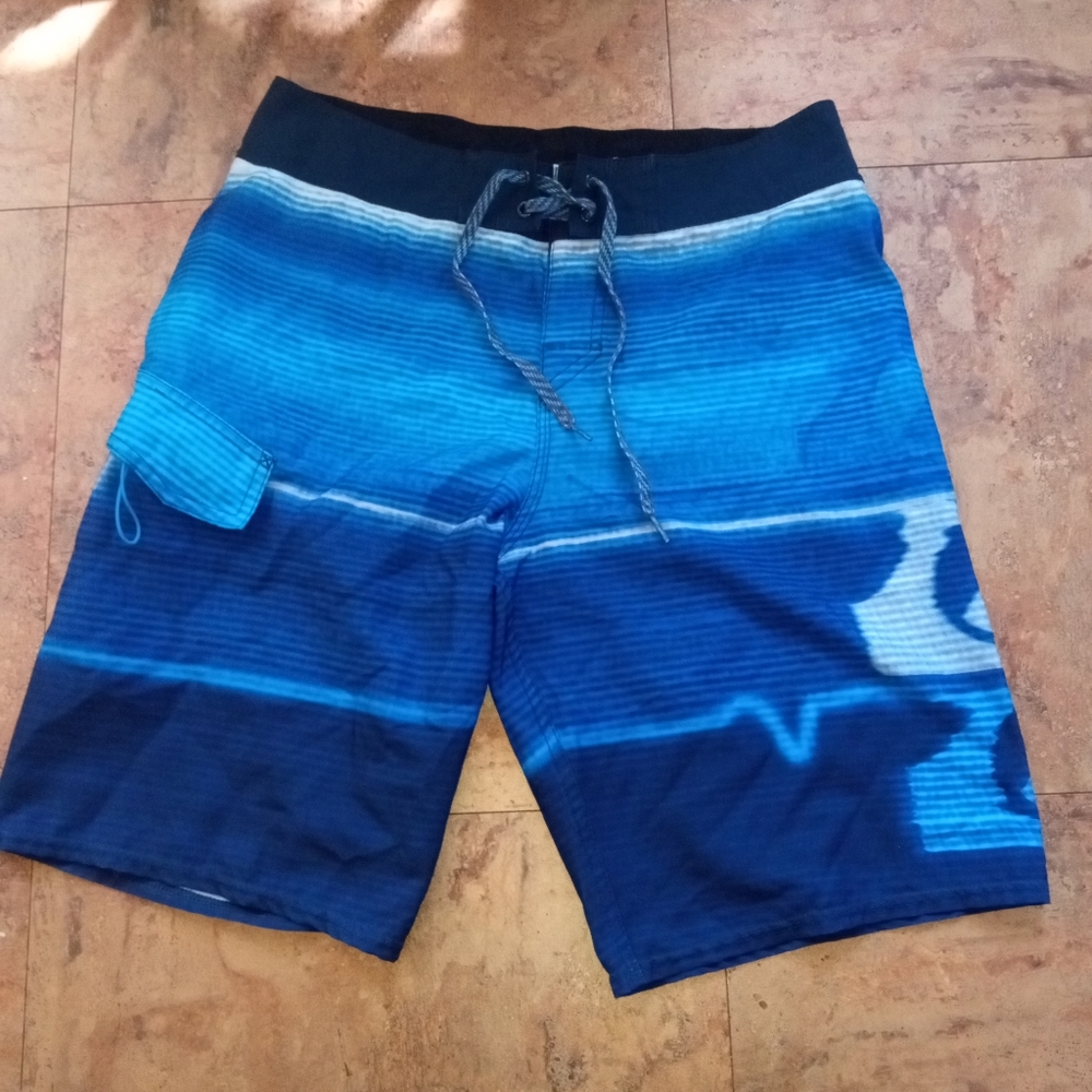 Blue swim shorts
